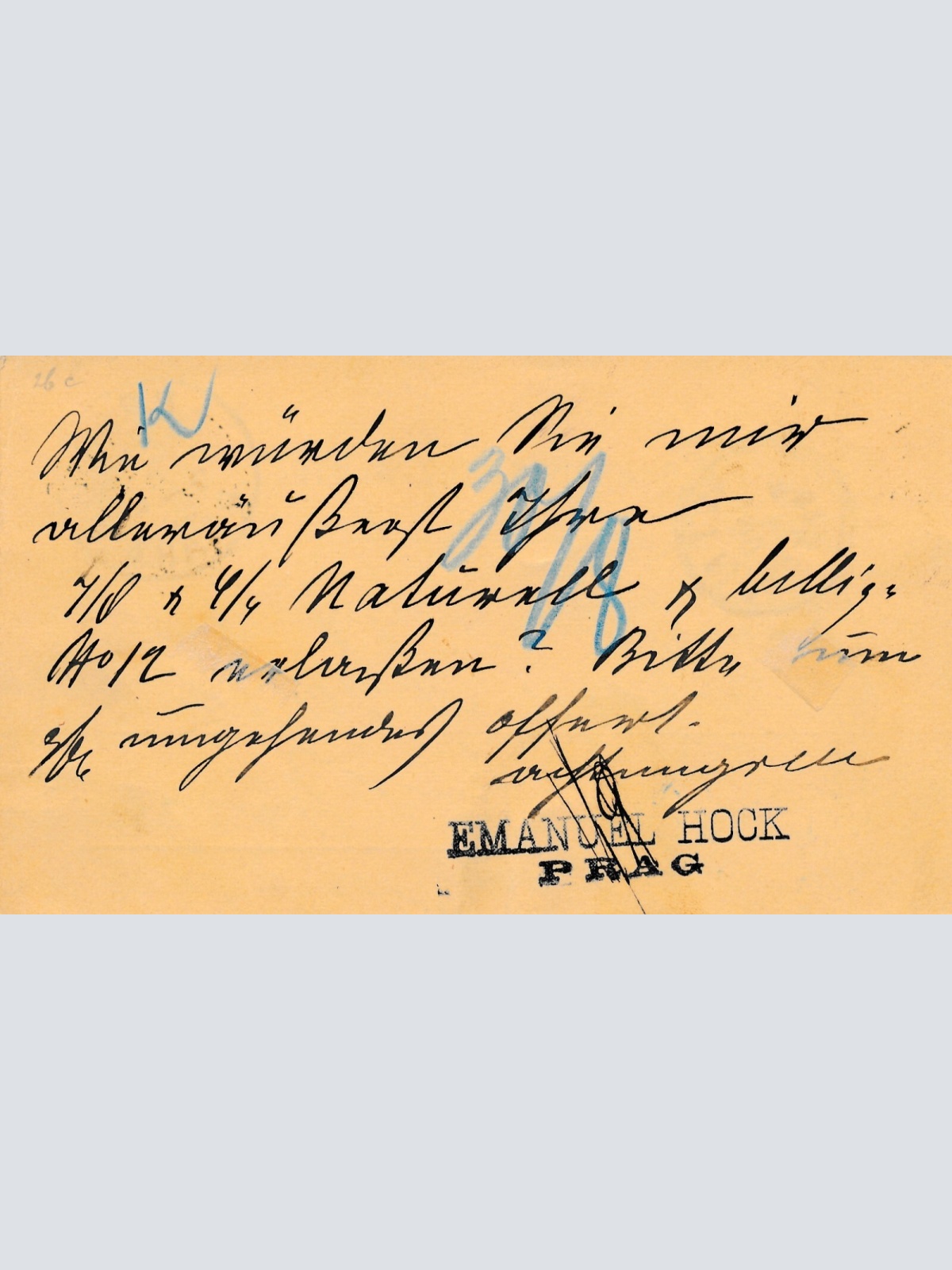 2 Kreuzer Ganzsachen - Karte 1883 aus Prag (10447)