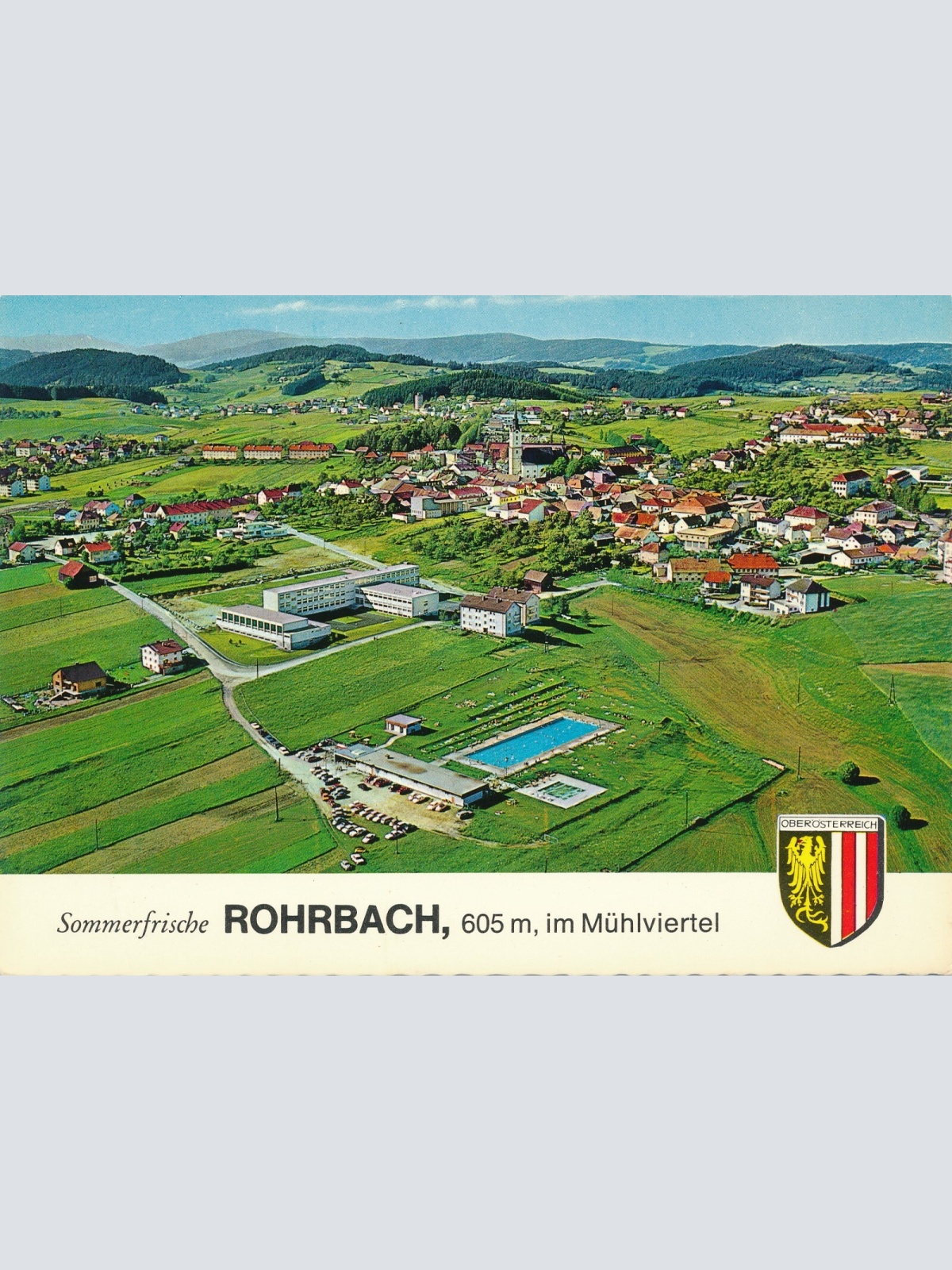 Alpine - Luftbild aus Rohrbach Oberösterreich Ansichtskarte (10919)