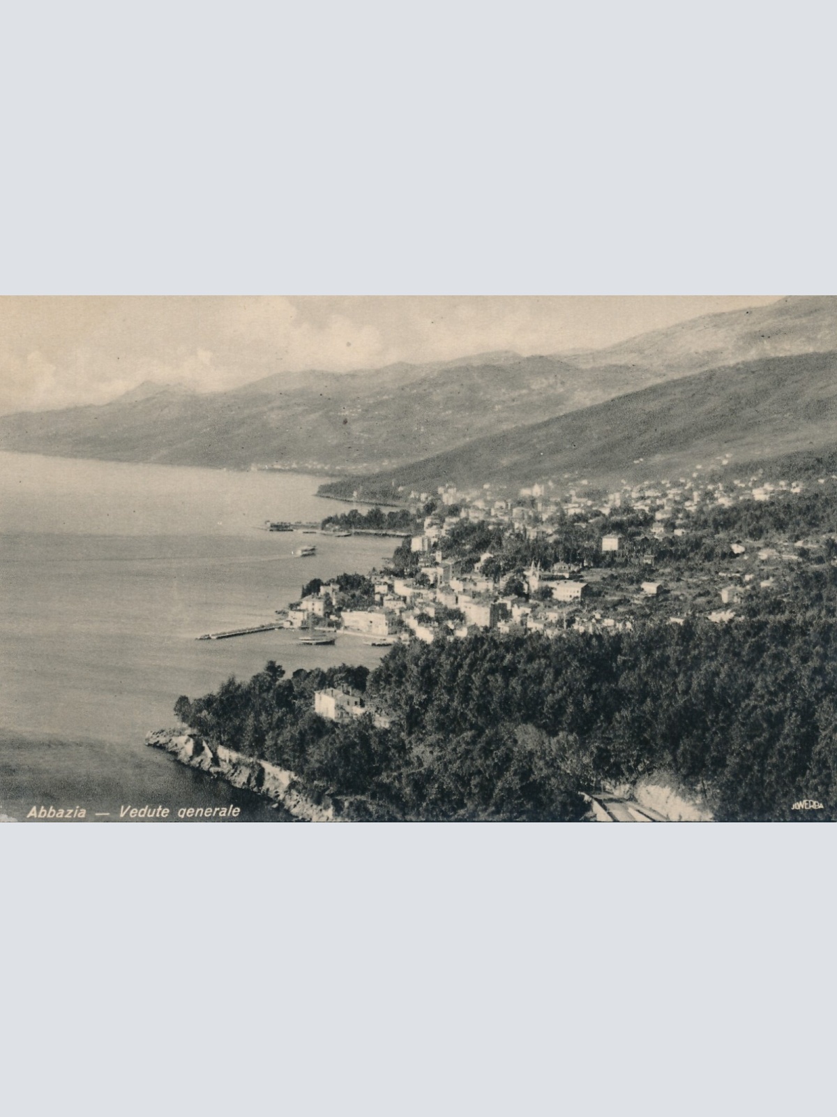 AK aus Abbazia Vedute generale Italien Ansichtskarte (10935)