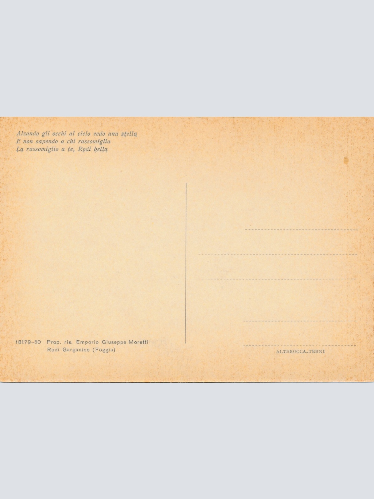 AK aus Rodi Garganico Corso Garibaldi Italien Ansichtskarte (10940)