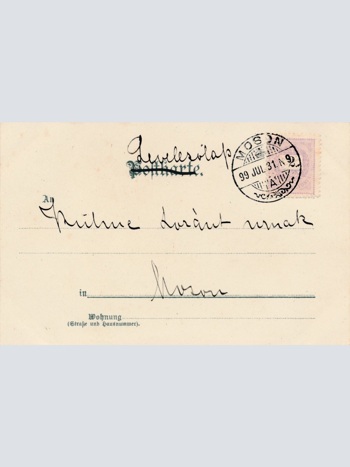 Motiv - Karte von zwei Hunden Ansichtskarte (10375)