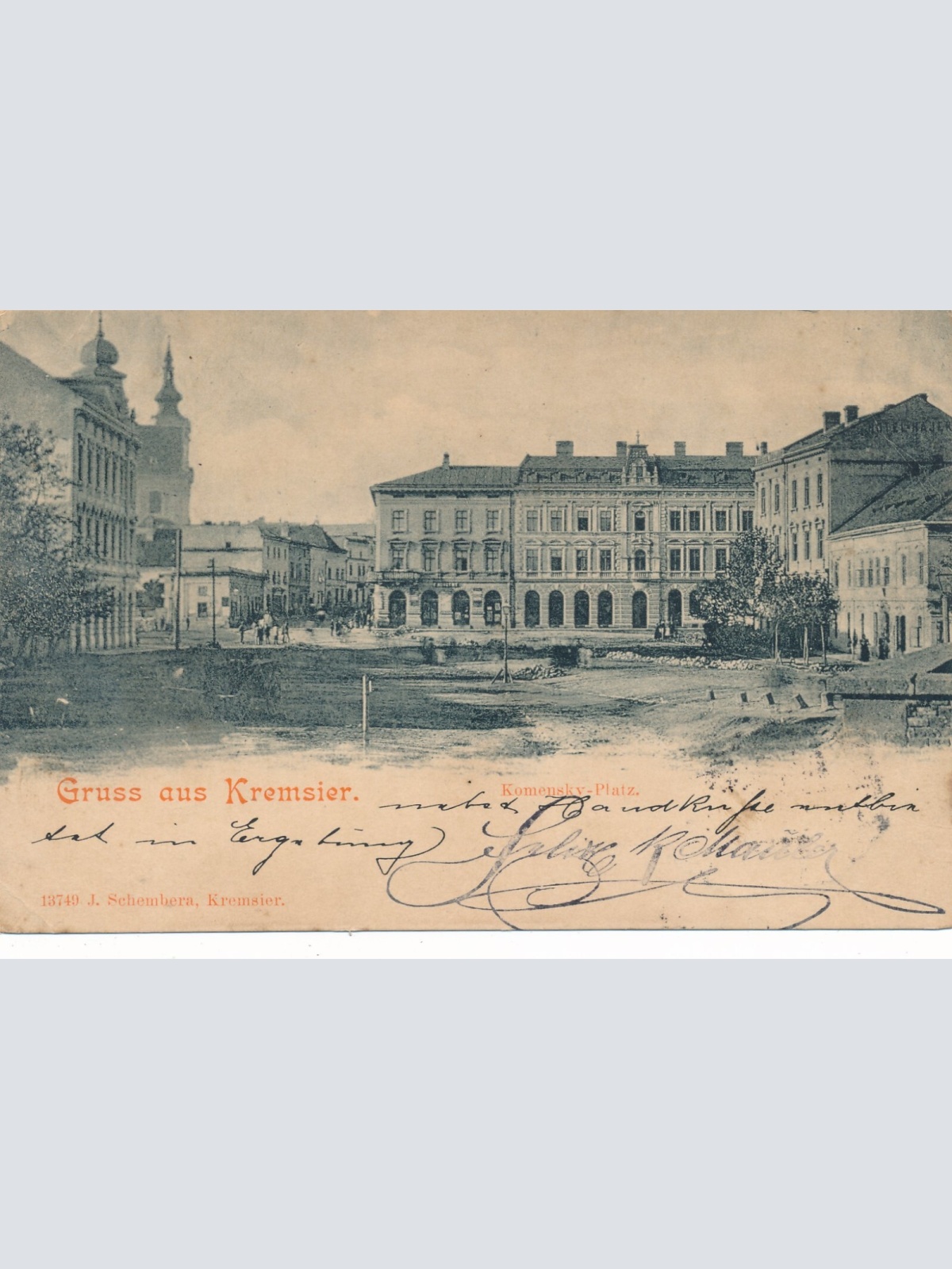 AK gruss aus Kremsier Tschechoslowakei Ansichtskarte (10969)