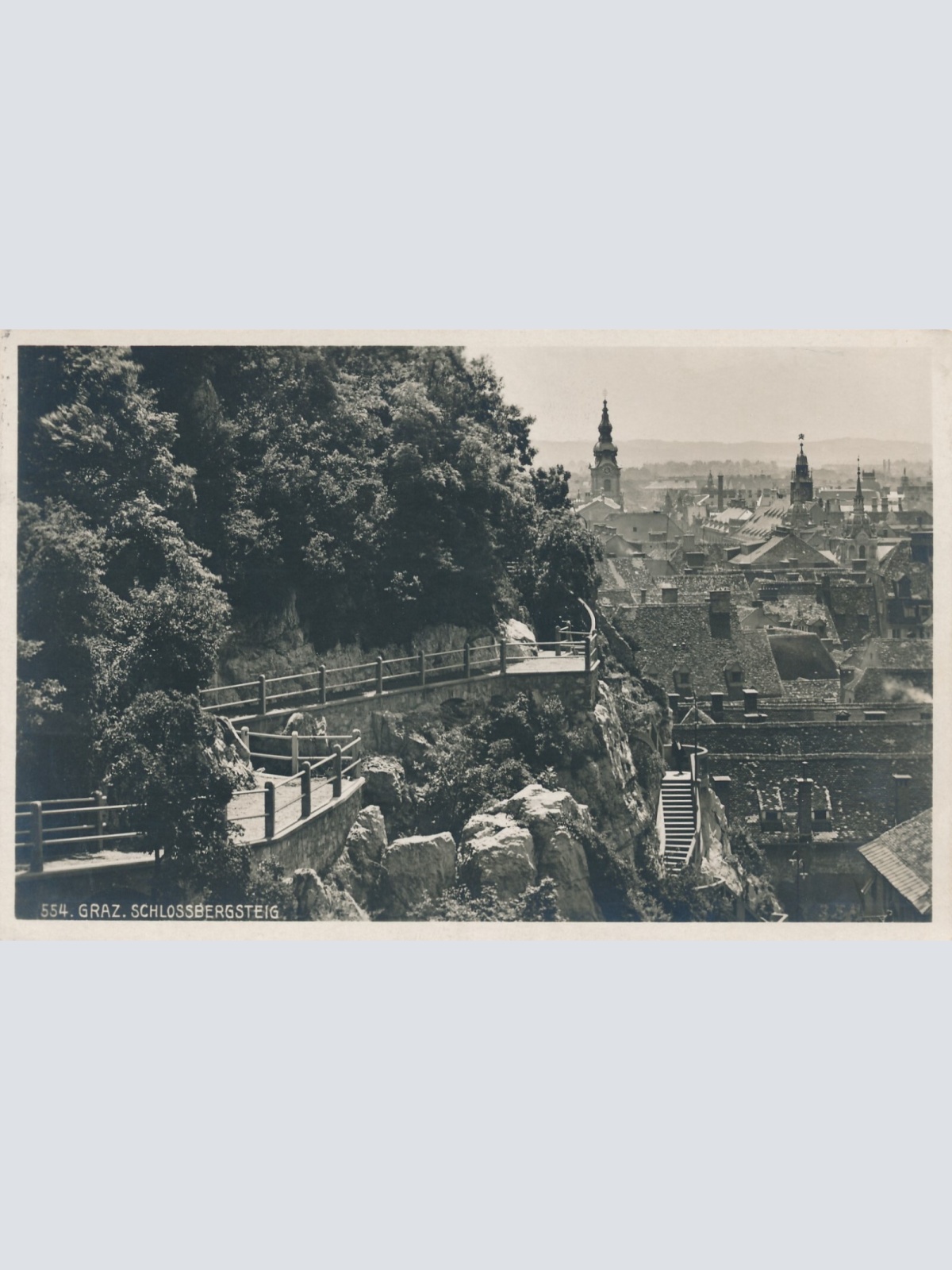 AK aus Graz Schlossbergsteg Steiermark Ansichtskarte (10976)