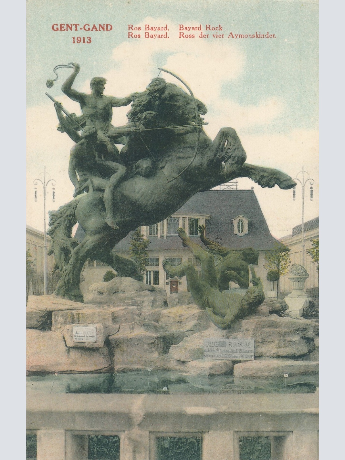 AK aus Gent Gand 1913 Ross der bier Aymonskinder Belgien Ansichtskarte (10877)