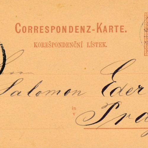 2 Kreuzer - Ganzsachen - Karte 1879 aus Klostergrab (10862)
