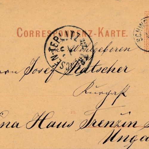 2 Kreuzer - Ganzsachen - Karte 1978 aus Schwechat (10870)