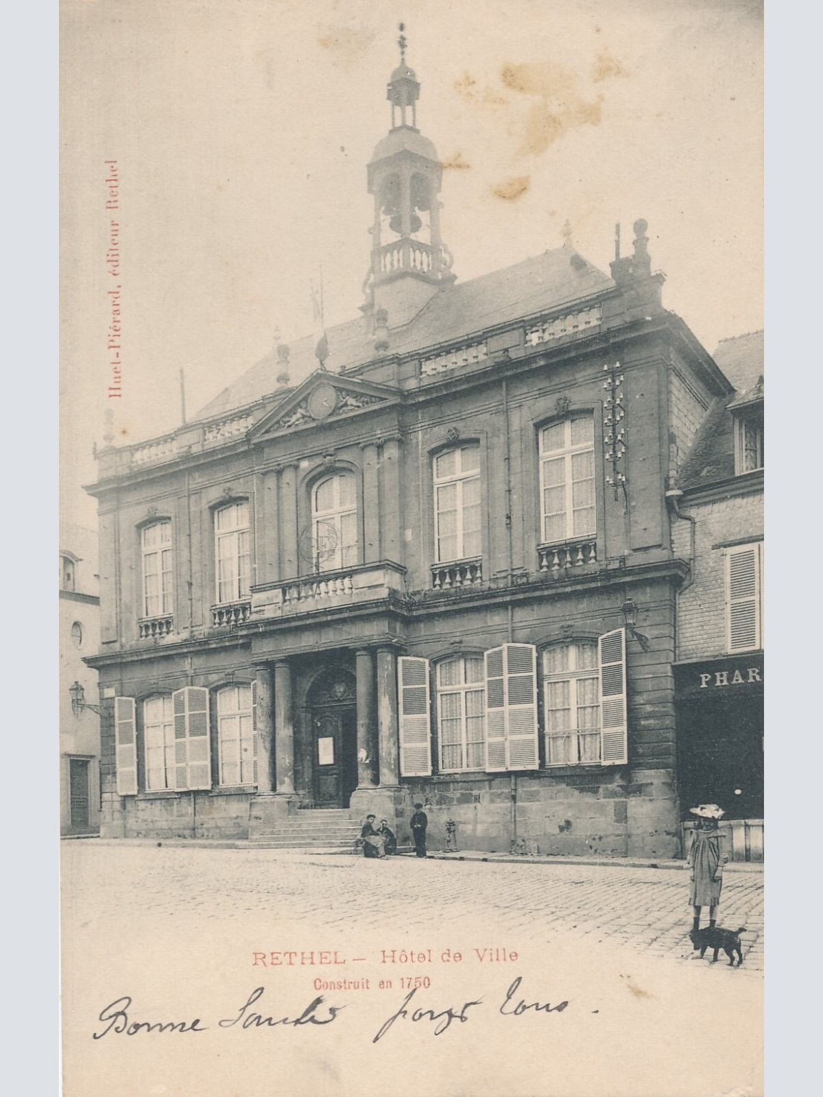 AK aus Rethel Hotel de Ville Frankreich Ansichtskarte (11036)