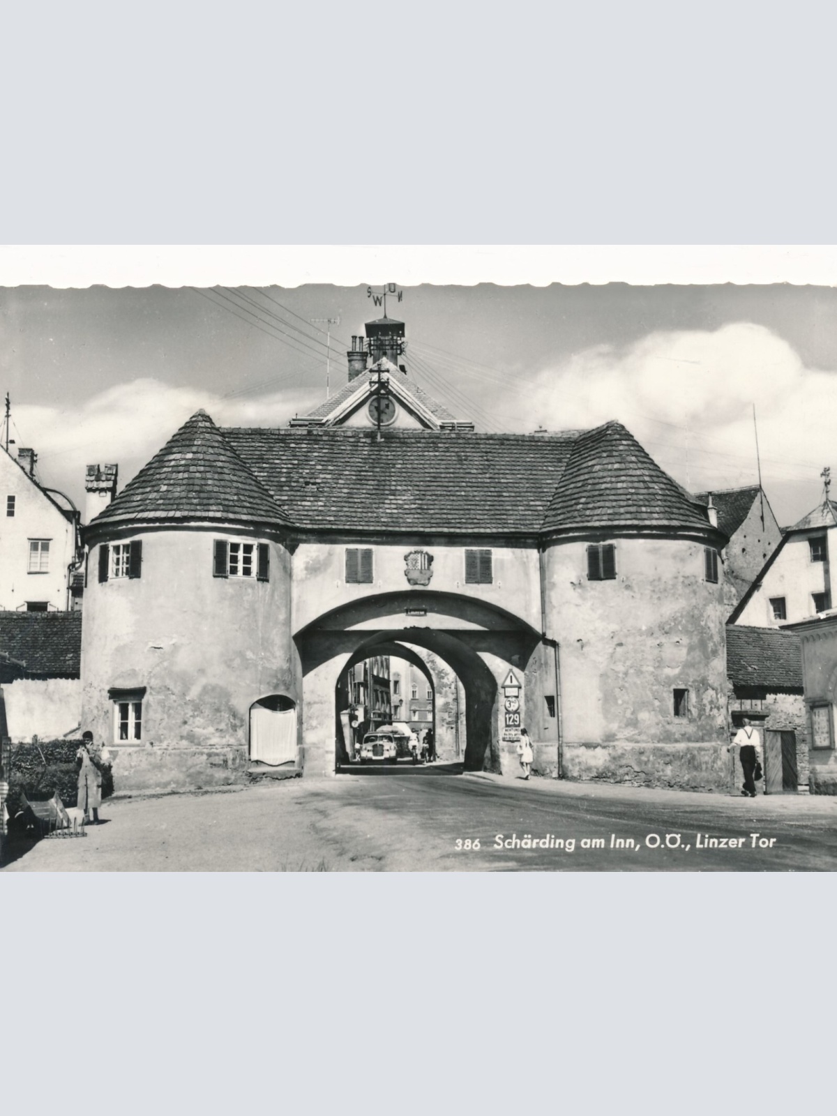 AK aus Schärding mit Linzer Tor Oberösterreich Ansichtskarte (11050)