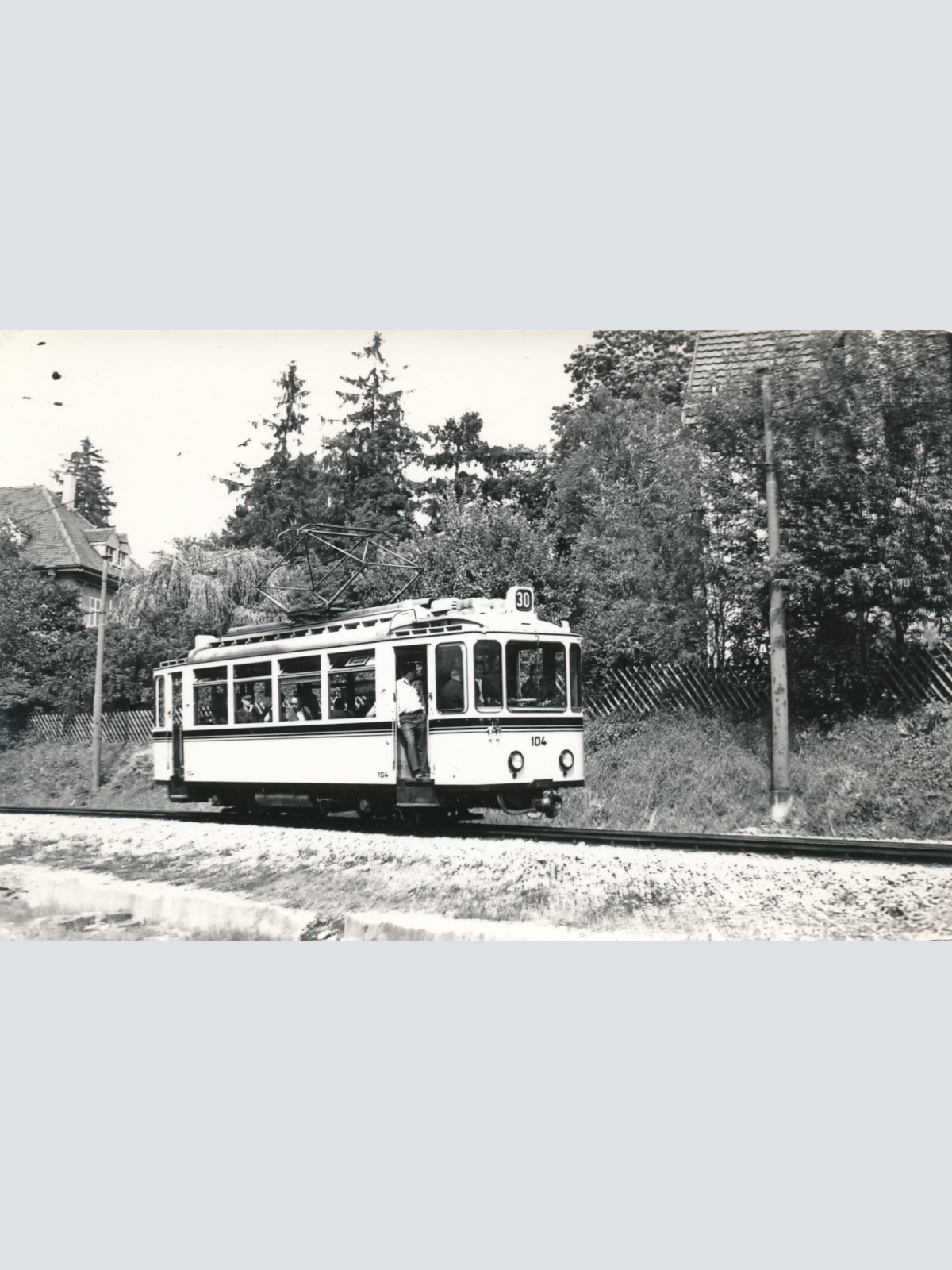 Motiv - Foto - Karte Eisenbahn - Straßenbahn (11111)