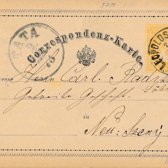 2 Kreuzer - Ganzsachen Karte 1873 aus Wien Leopoldstadt (11124)