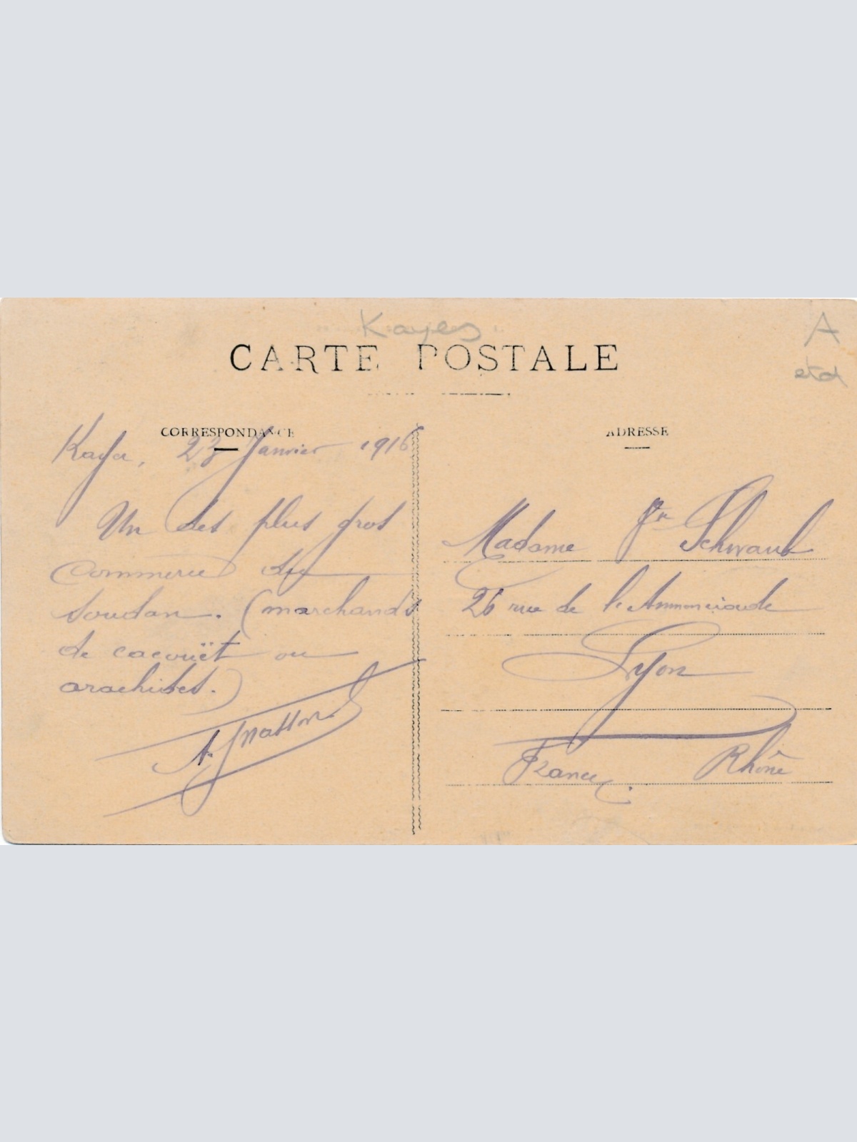 AK aus Kayes Mali Afrika Ansichtskarte (9679)