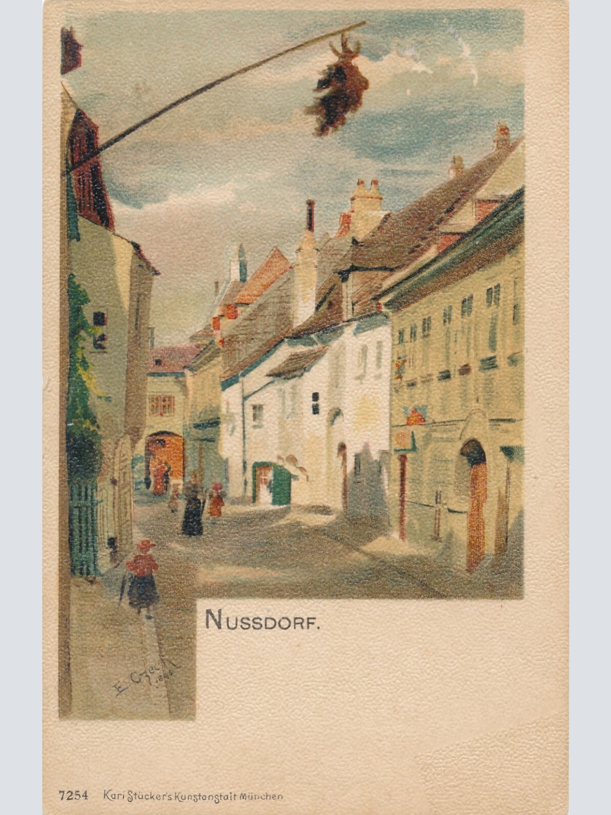 AK aus Wien Nussdorf Ansichtskarte (10987)