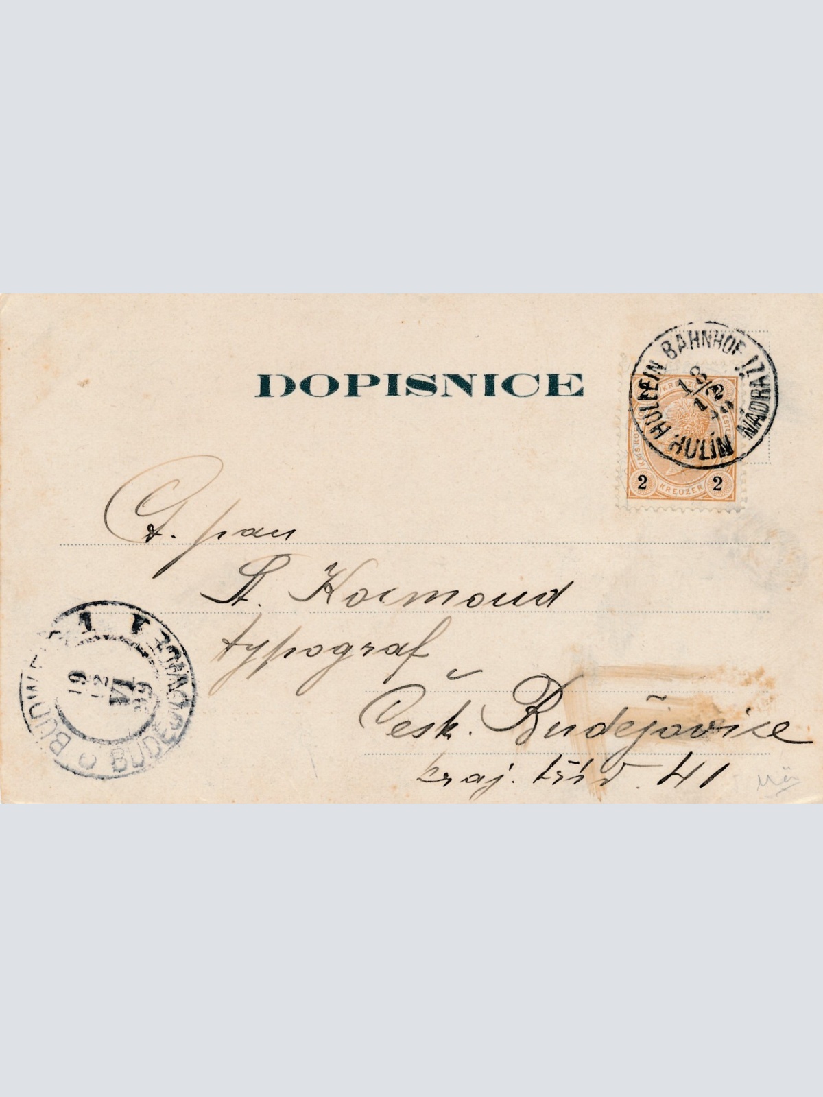 AK Pozdrav Radhaste Tschechoslowakei Ansichtskarte (9677)