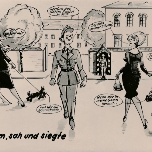 Motiv - Karte Er Kam sah und Siegte (10771)