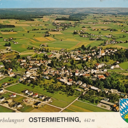 AK Alpine - Luftbild aus Ostermiething Oberösterreich (10778)