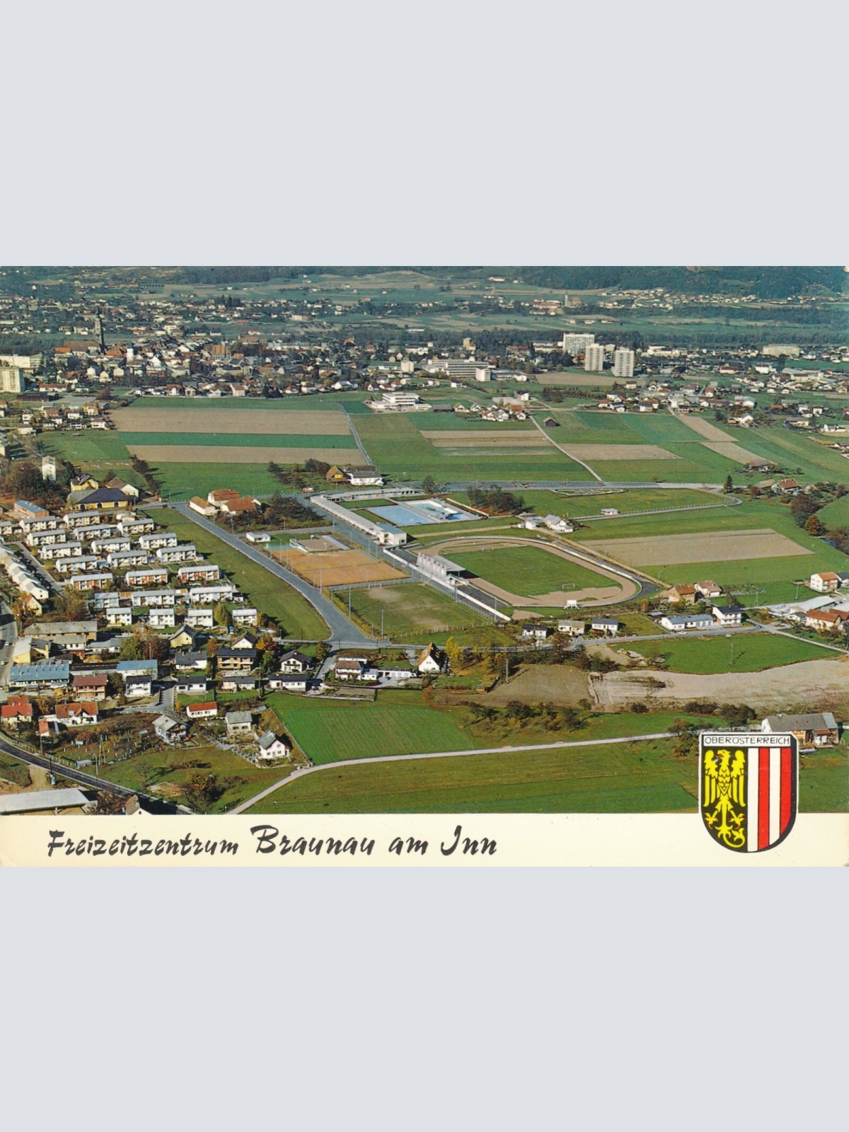 AK Alpine - Luftbild aus Braunau am Inn Oberösterreich (10798)