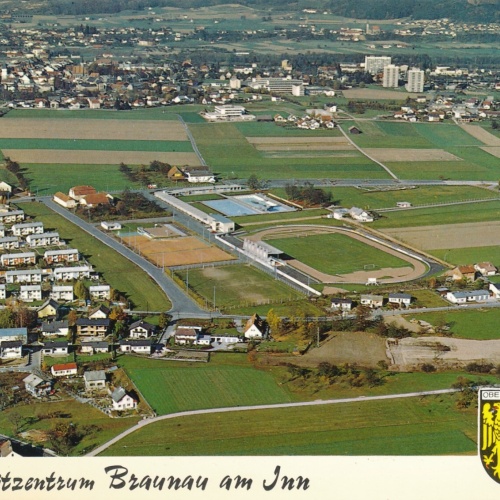 AK Alpine - Luftbild aus Braunau am Inn Oberösterreich (10798)