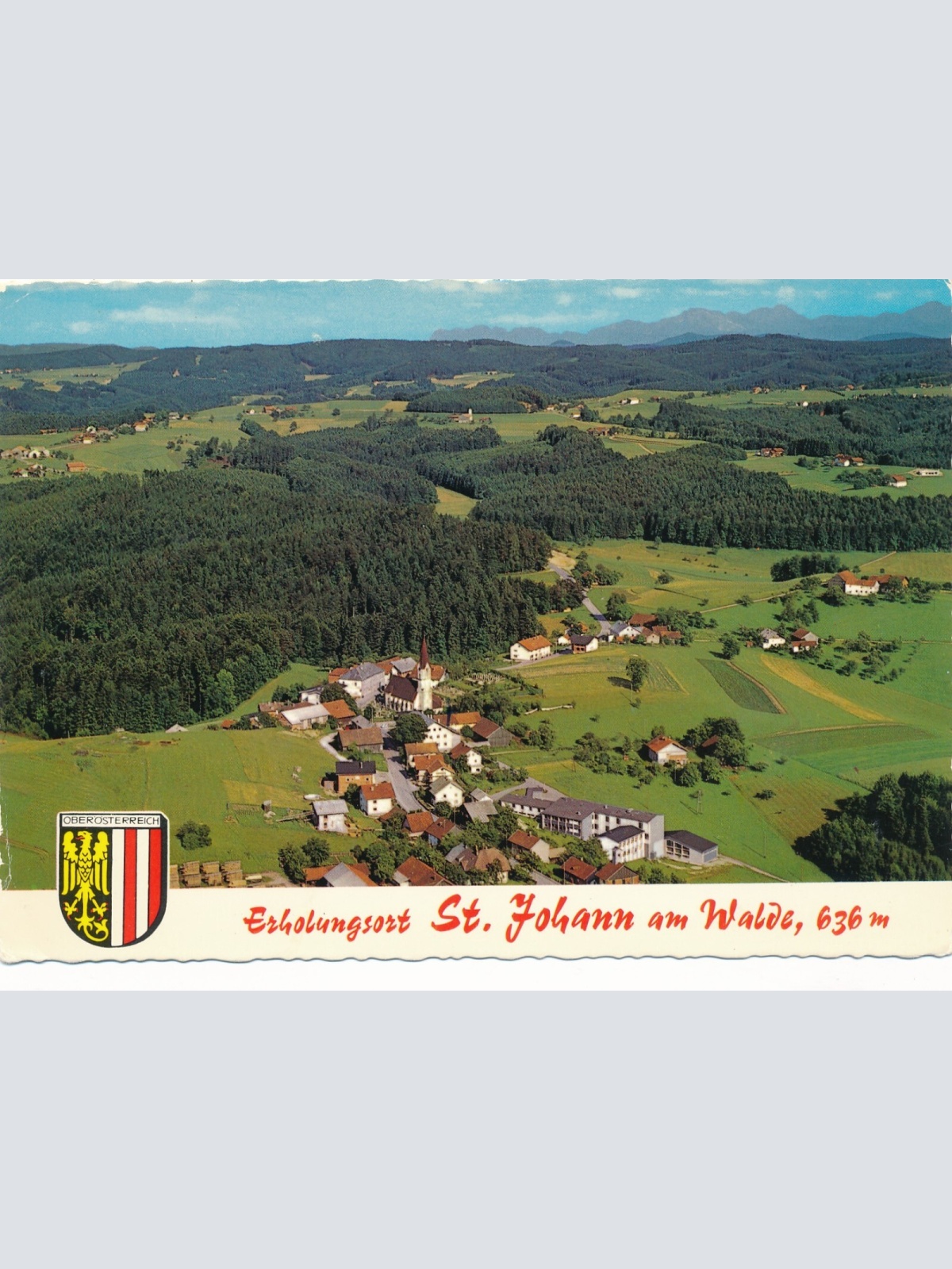 AK Scheurecker - Luftbild aus St. Johann am Walde Oberösterreich (10781)