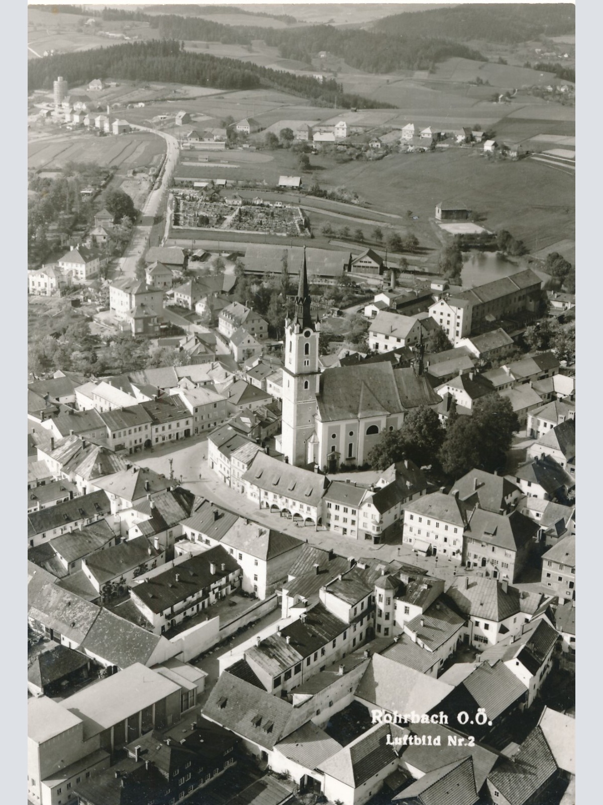 AK, Rohrbach, Luftbild Nr. 2, Oberösterreich (S2486)