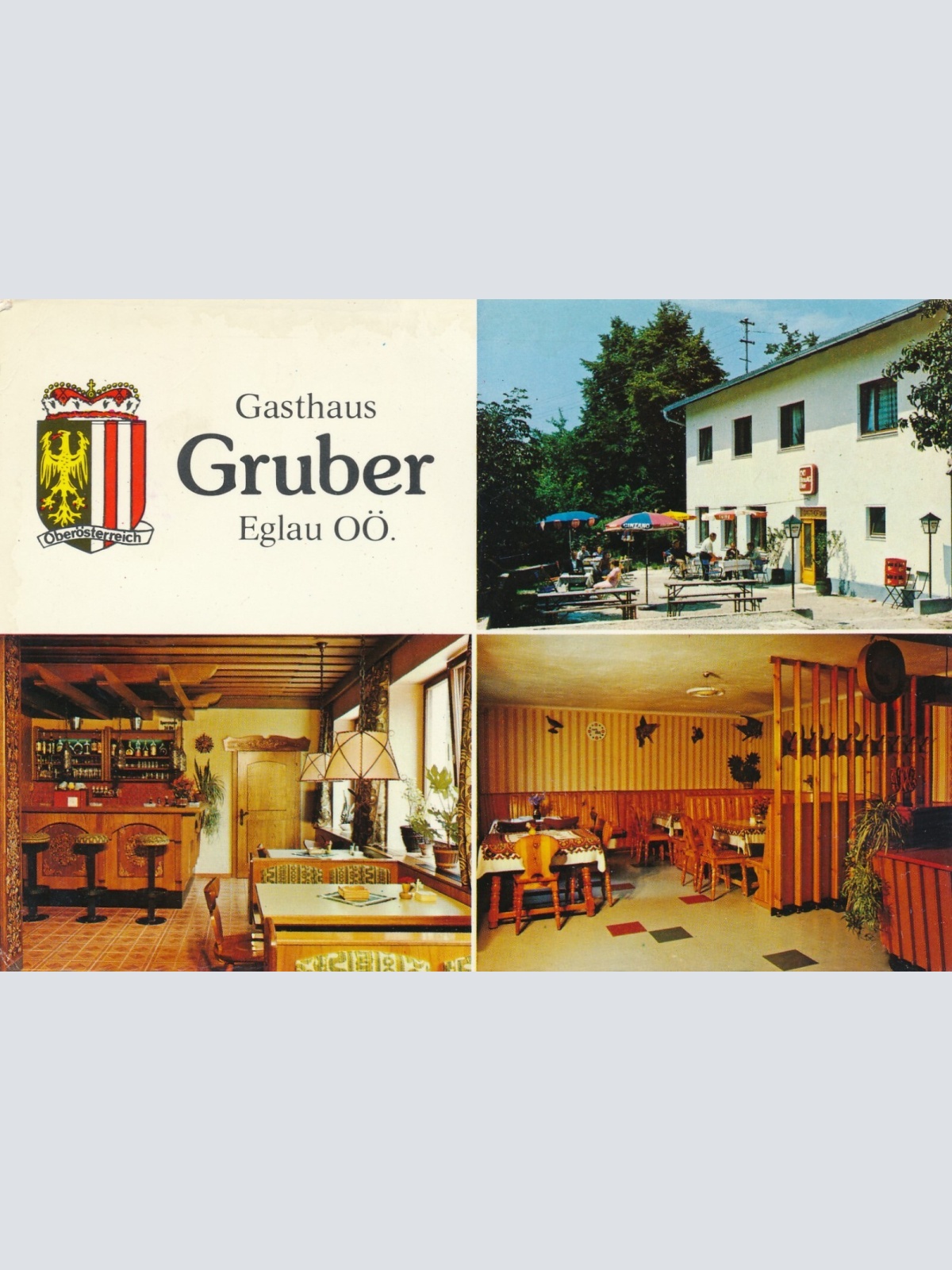 AK aus Eglau mit Gasthaus Gruber Oberösterreich Ansichtskarte (11260)