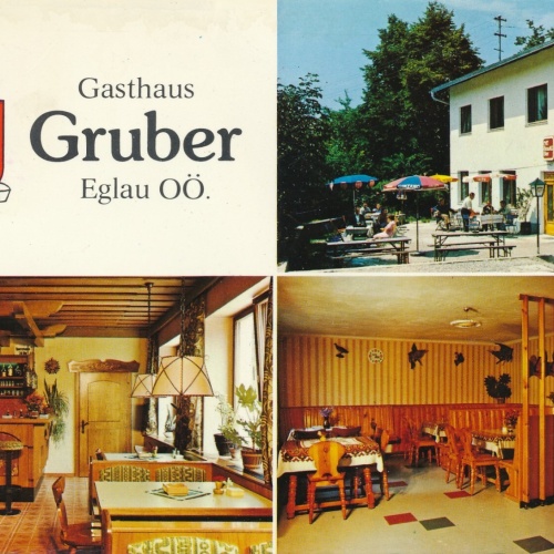 AK aus Eglau mit Gasthaus Gruber Oberösterreich Ansichtskarte (11260)