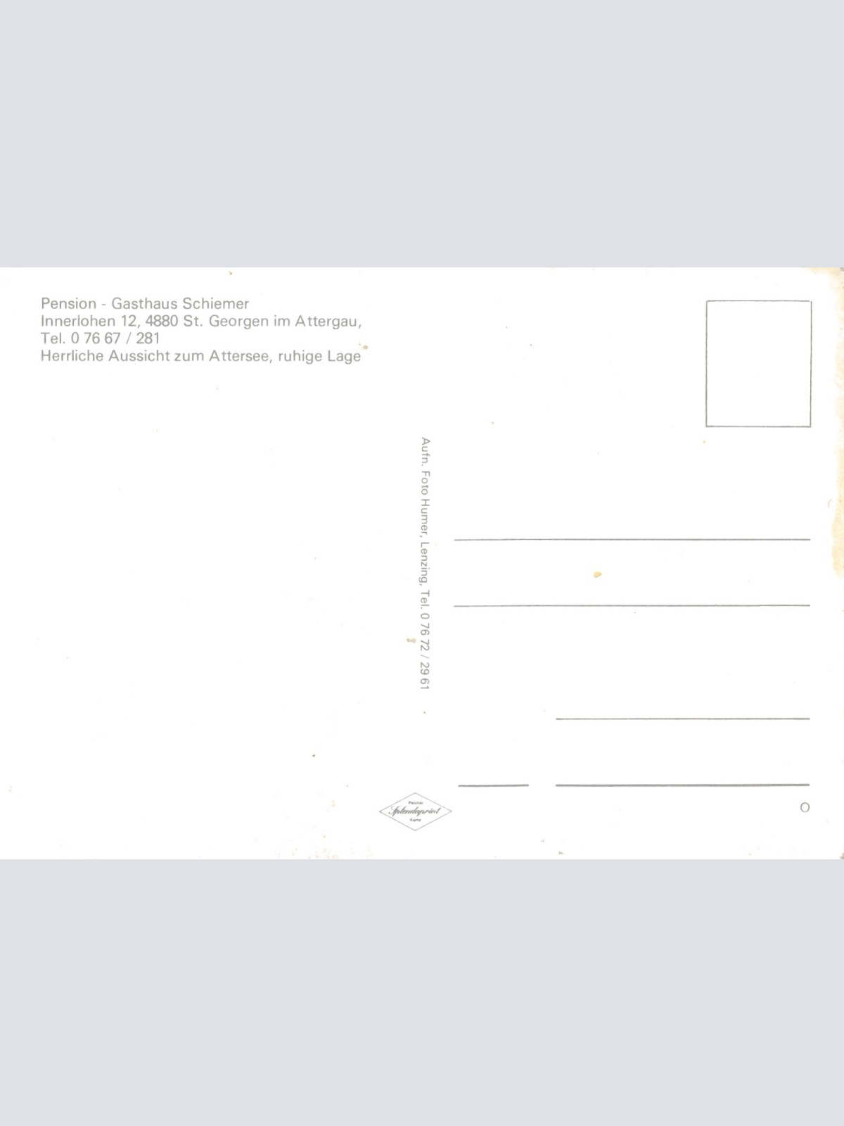 AK aus St. Georgen mit Pension Schiemer Oberösterreich Ansichtskarte (11261)