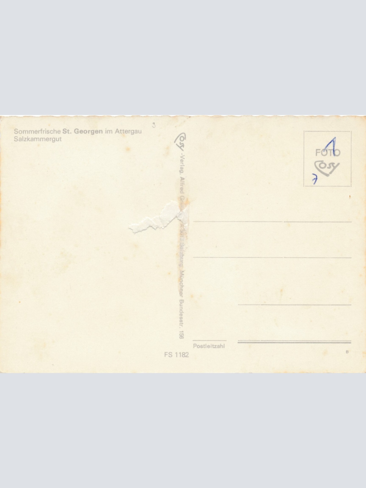 AK aus St. Georgen mit Oldtimer Oberösterreich Ansichtskarte (11262)