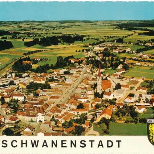 Alpine - Luftbild aus Schwanenstadt Oberösterreich Ansichtskarte (11237)