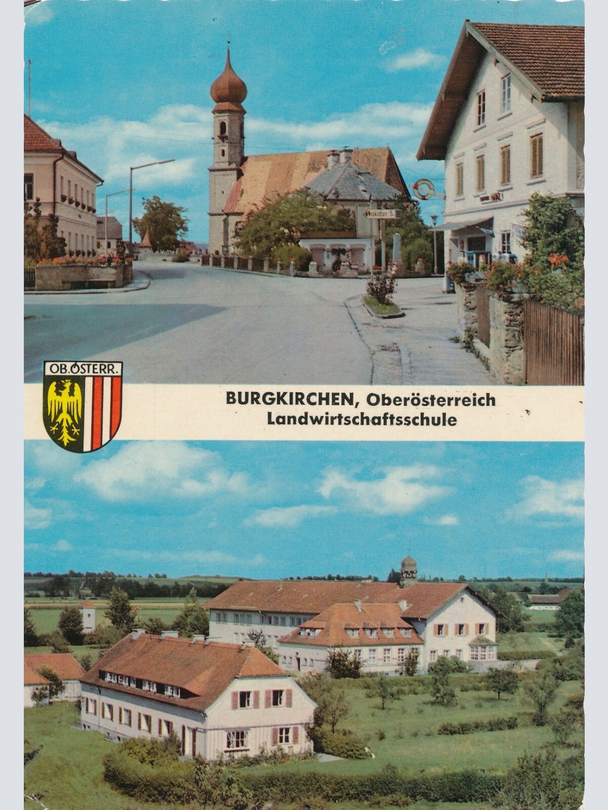 AK aus Burgkirchen Landwirtschaftsschule Oberösterreich Ansichtskarte (11290)