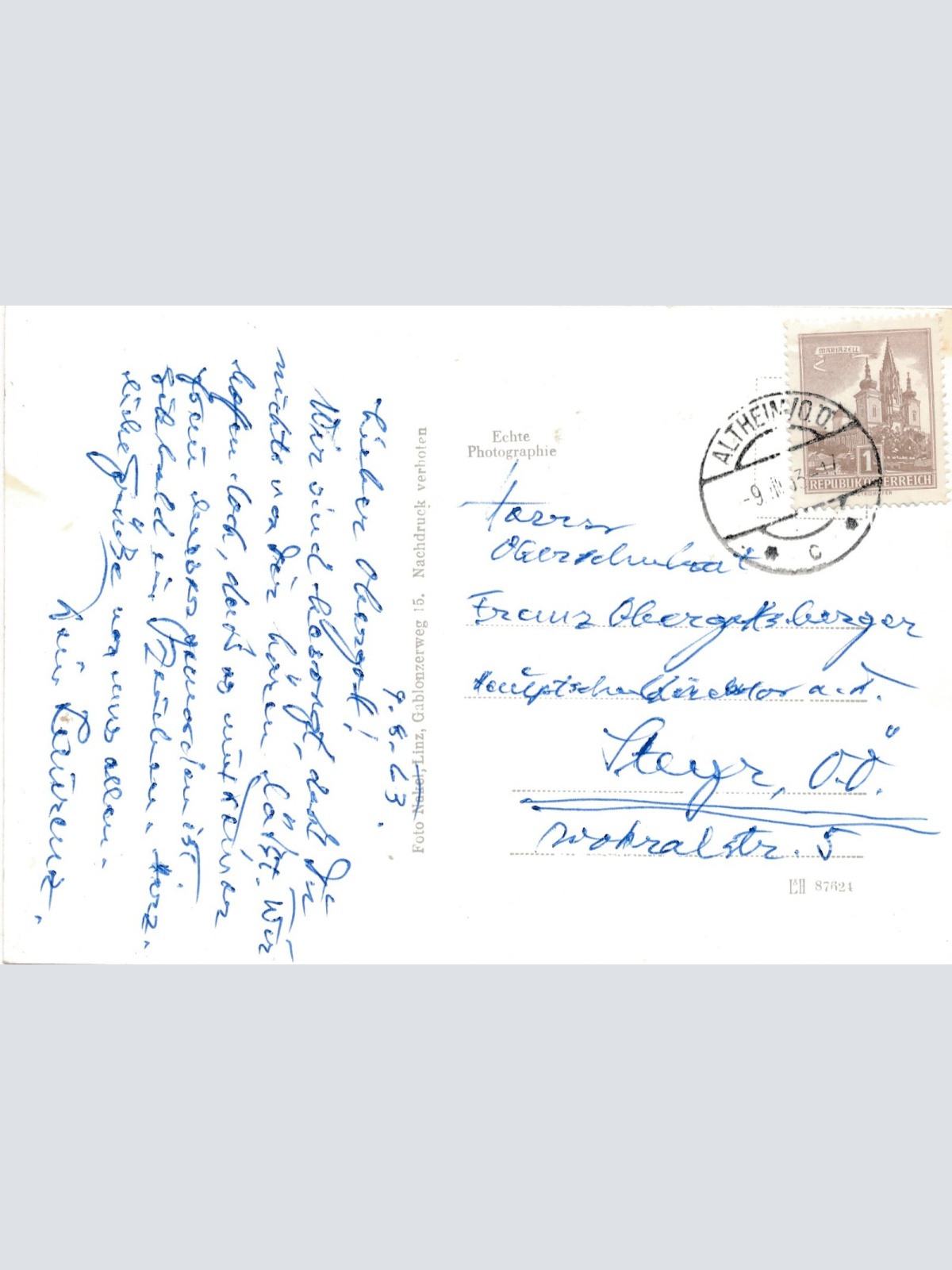 AK aus Altheim Oberösterreich Ansichtskarte (11296)