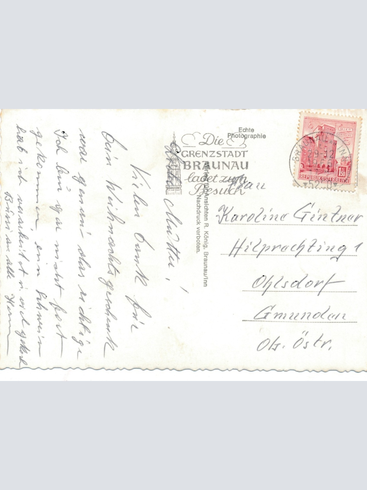 AK aus Braunau Stadtplatz Oberösterreich Ansichtskarte (11298)