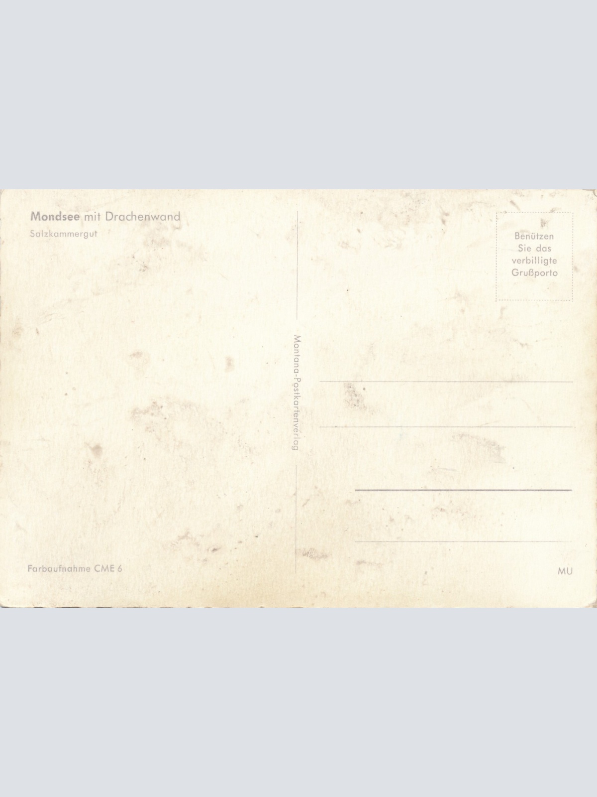 AK aus Mondsee mit Drachenwand Oberösterreich Ansichtskarte (11299)