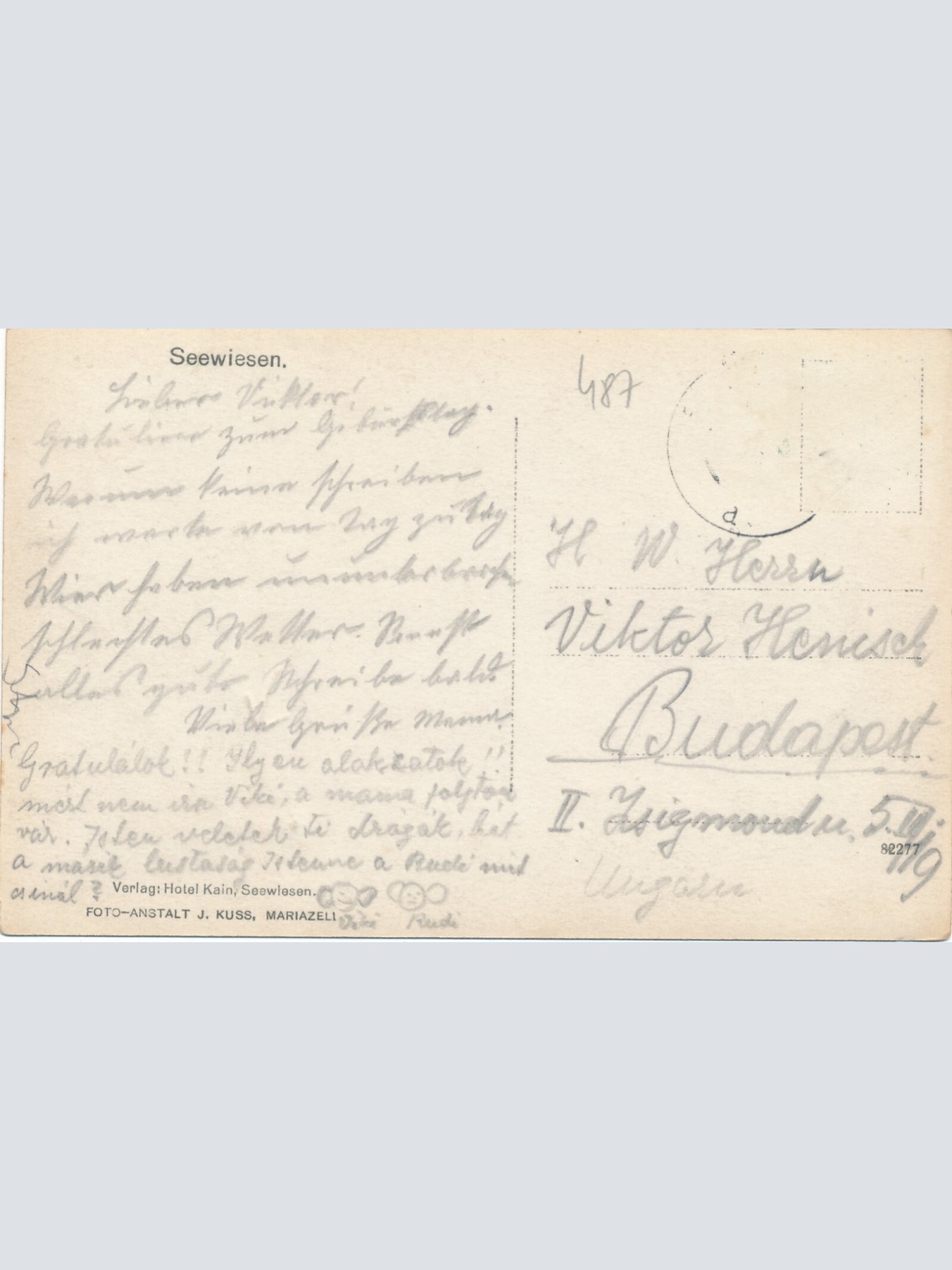 AK aus Seewiesen Steiermark Ansichtskarte (11404)