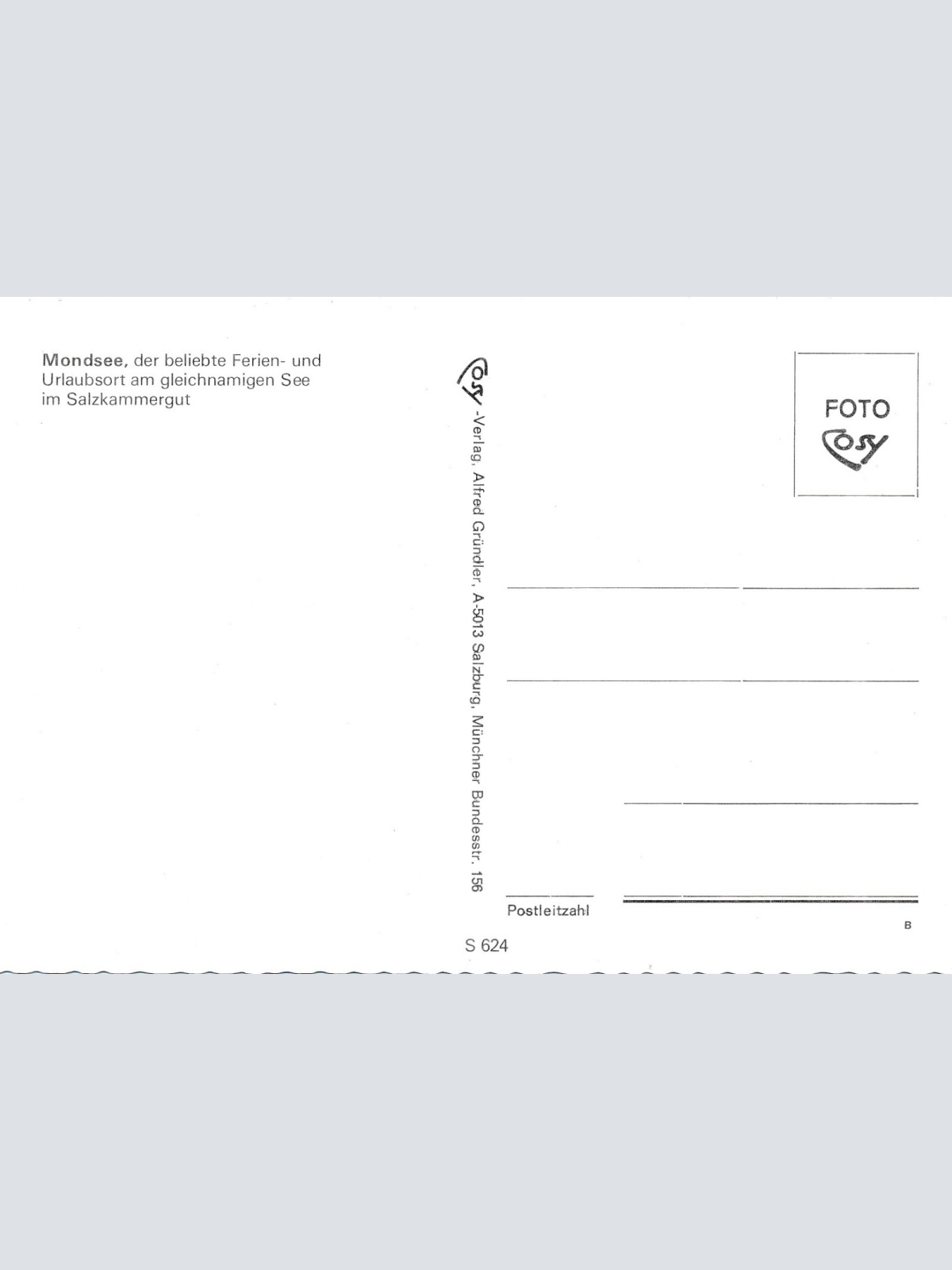 AK aus Mondsee mit Oldtimer Oberösterreich Ansichtskarte (11301)