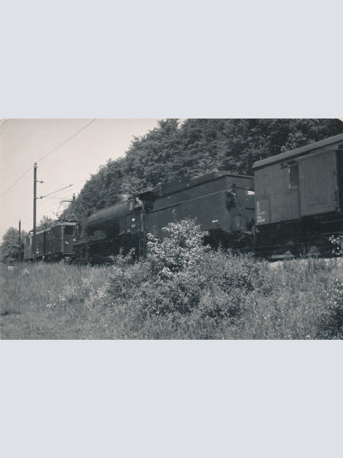 Foto - Karte  Eisenbahn - Straßenbahn Ansichtskarte (11319)
