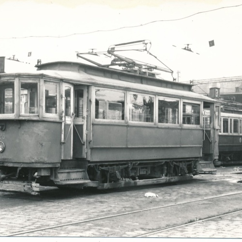 Foto - Karte  Eisenbahn - Straßenbahn Ansichtskarte (11314)