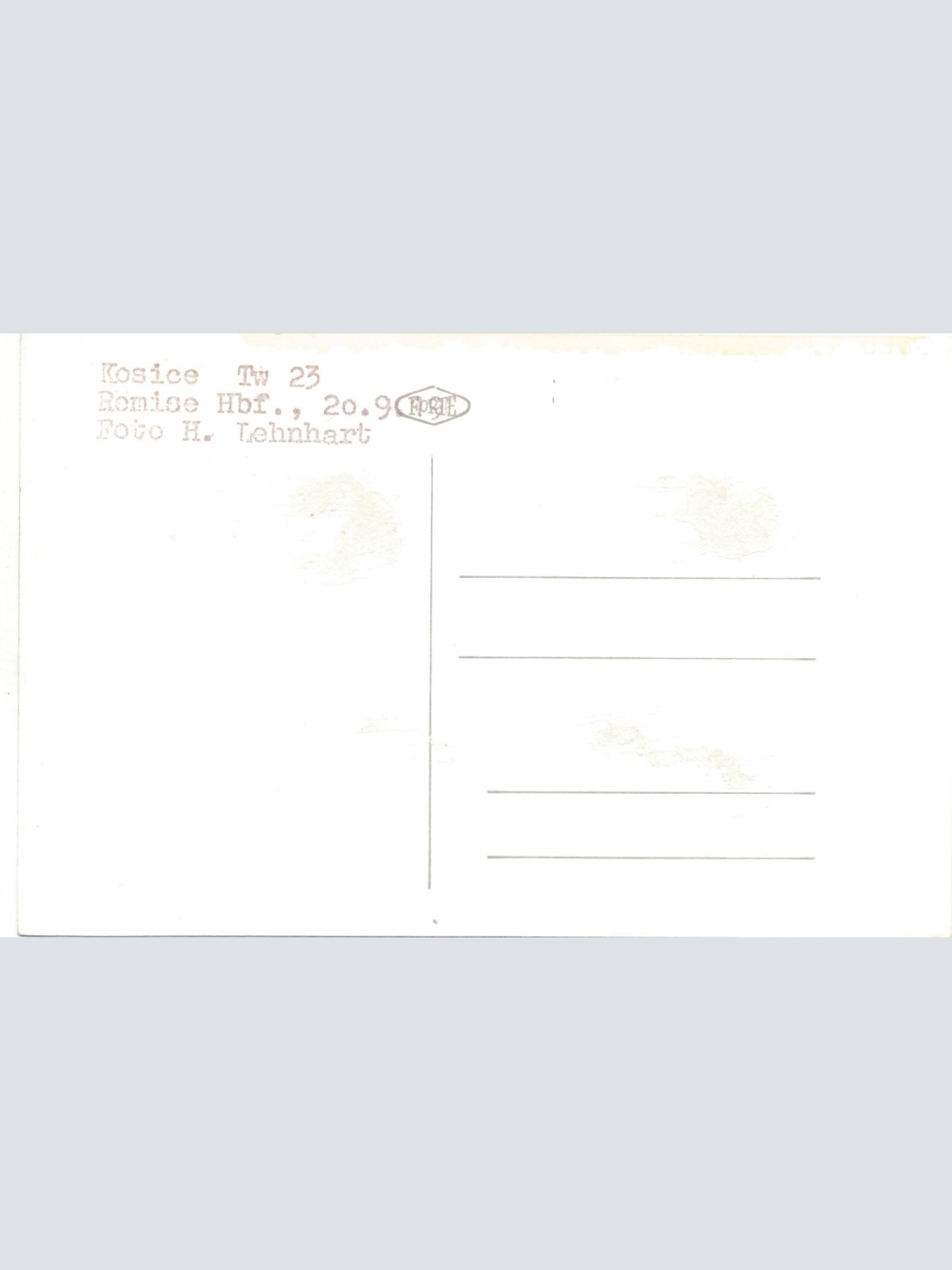 Foto - Karte  Eisenbahn - Straßenbahn Ansichtskarte (11314)