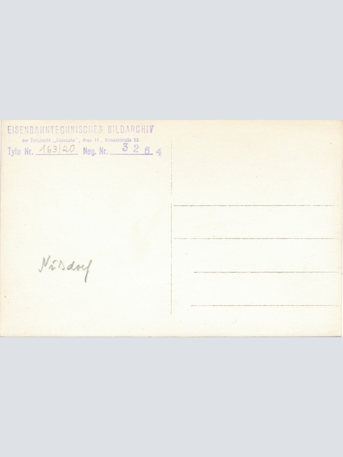 Foto - Karte  Eisenbahn - Straßenbahn Ansichtskarte (11312)