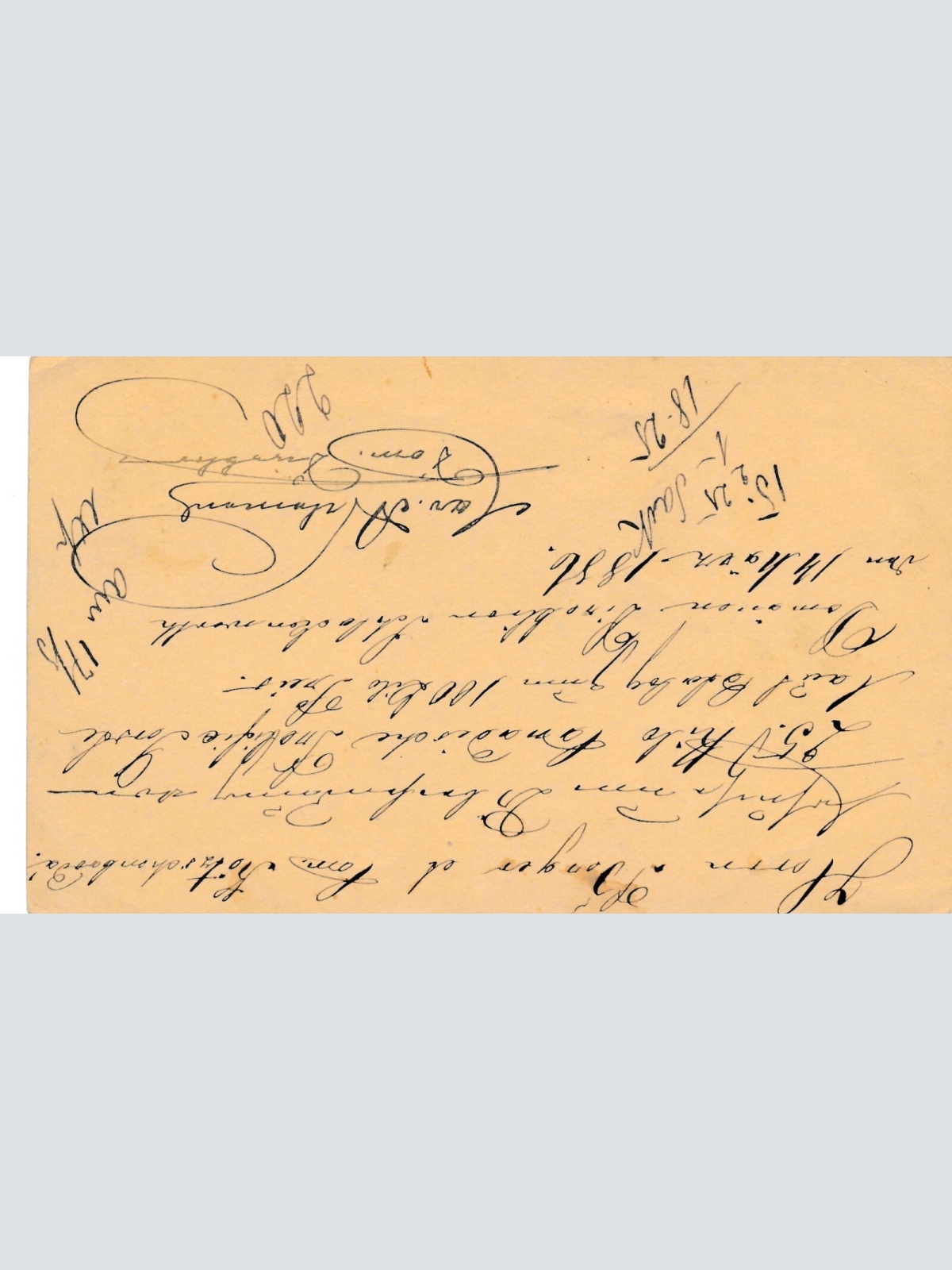 2 Kreuzer - Ganzsachen - Karte aus 1886 aus Schlakenwerth (11338)