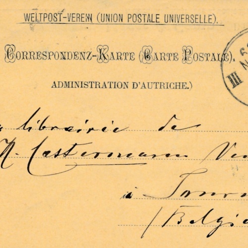5 Kreuzer - Ganzsachen - Karte aus 1889 aus Wien (11341)
