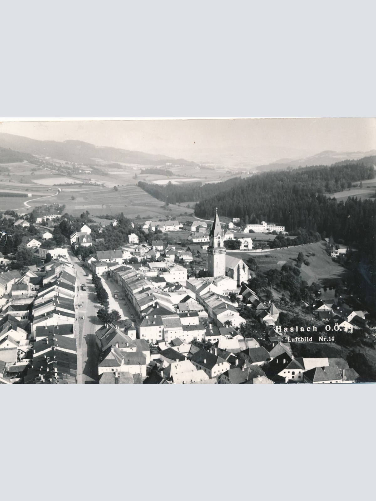 AK, Haslach, Luftbild Nr. 14, Oberösterreich (S2544)