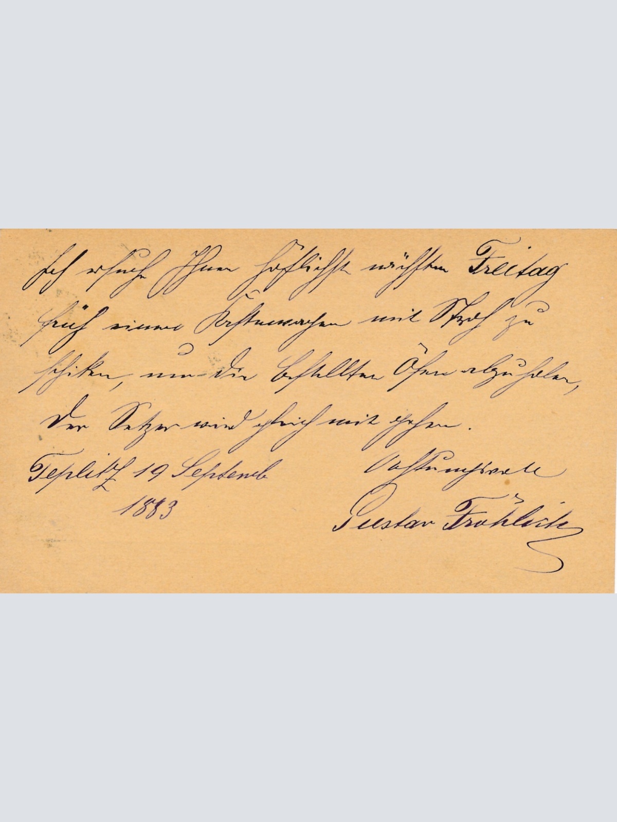 2 Kreuzer - Ganzsachen Karte 1888 aus Teplitz Stadt (11144)