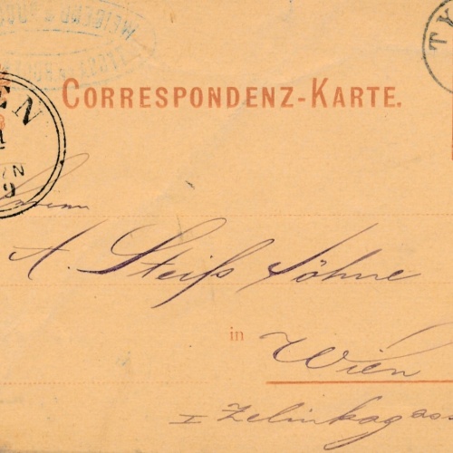 2 Kreuzer - Ganzsachen Karte 1879 aus Tyssa (11140)