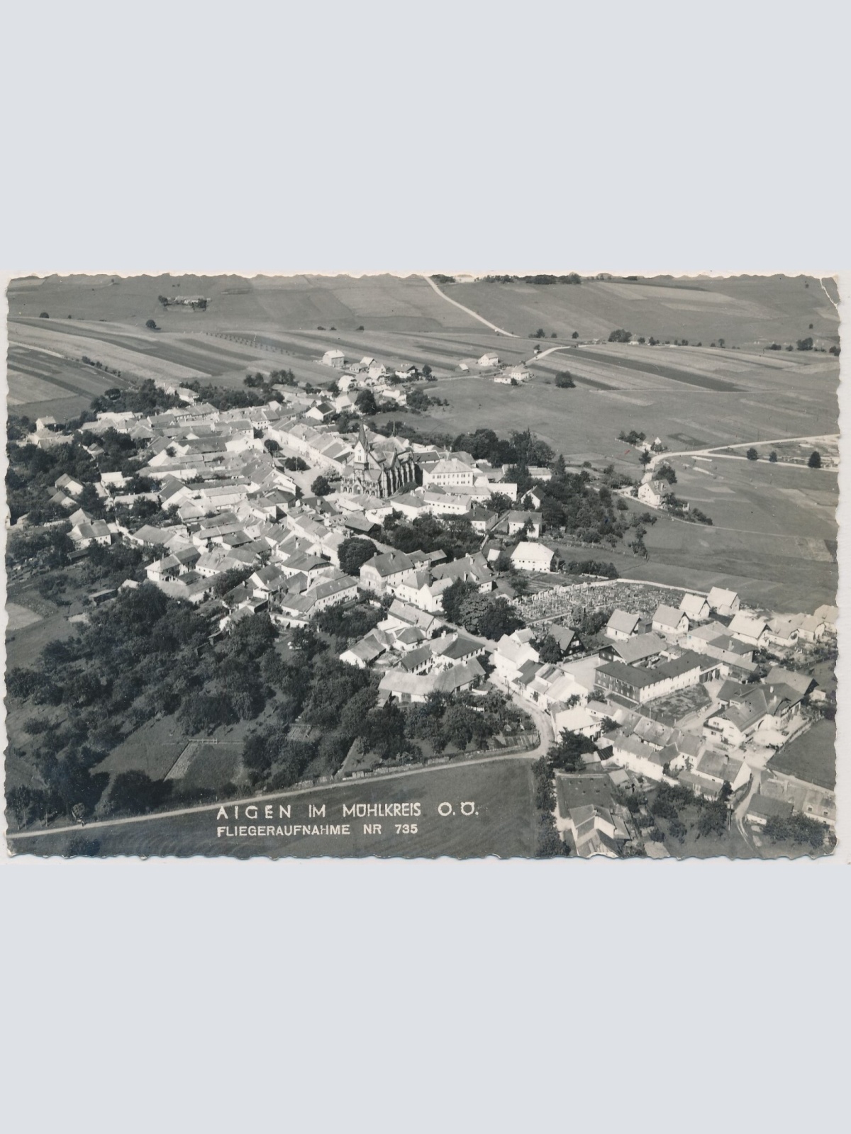 AK, Aigen, Fliegeraufnahme Nr. 735, Oberösterreich (S2559)