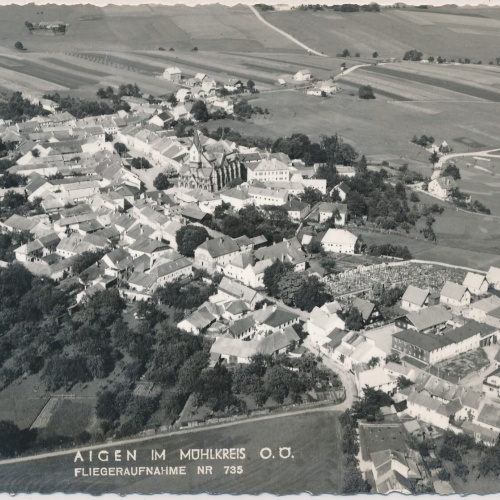 AK, Aigen, Fliegeraufnahme Nr. 735, Oberösterreich (S2559)