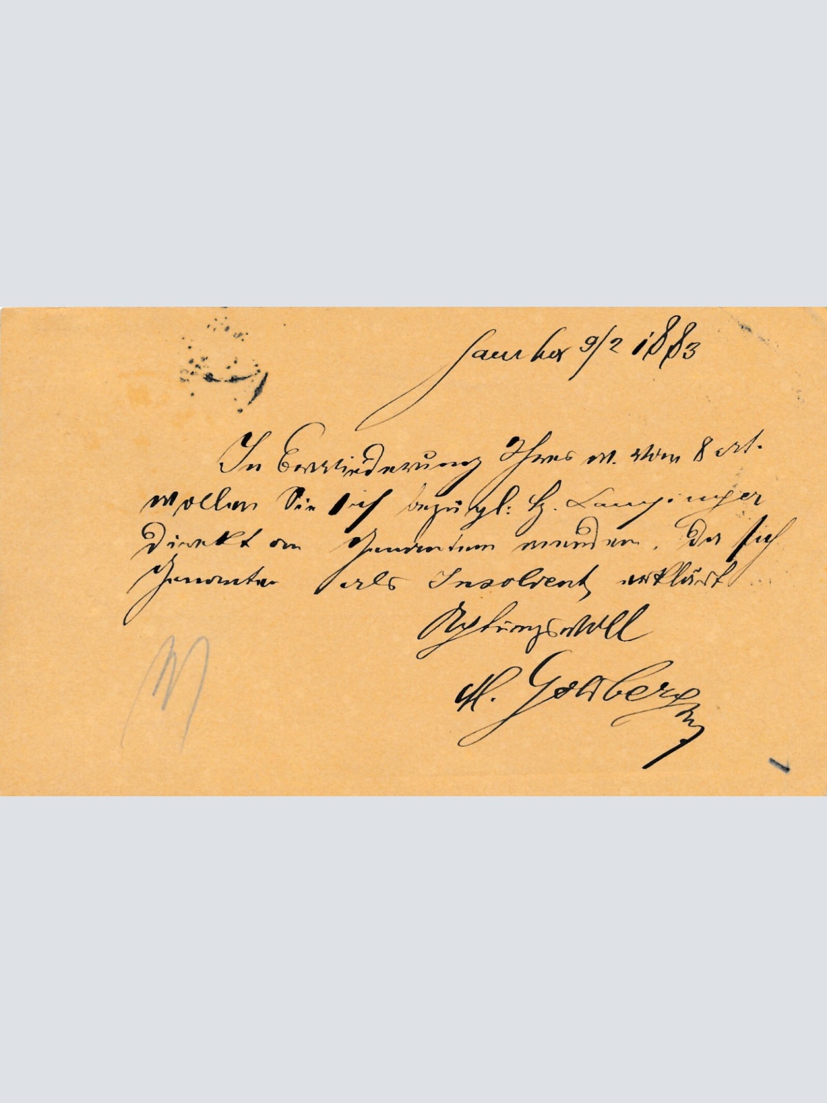 2 Kreuzer Ganzsachen - Karte 1888 aus Sambor (11606)