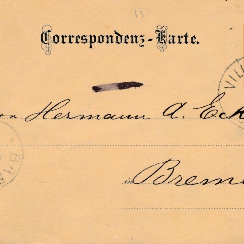 2 Kreuzer Ganzsachen - Karte 1885 aus Villach (11603)