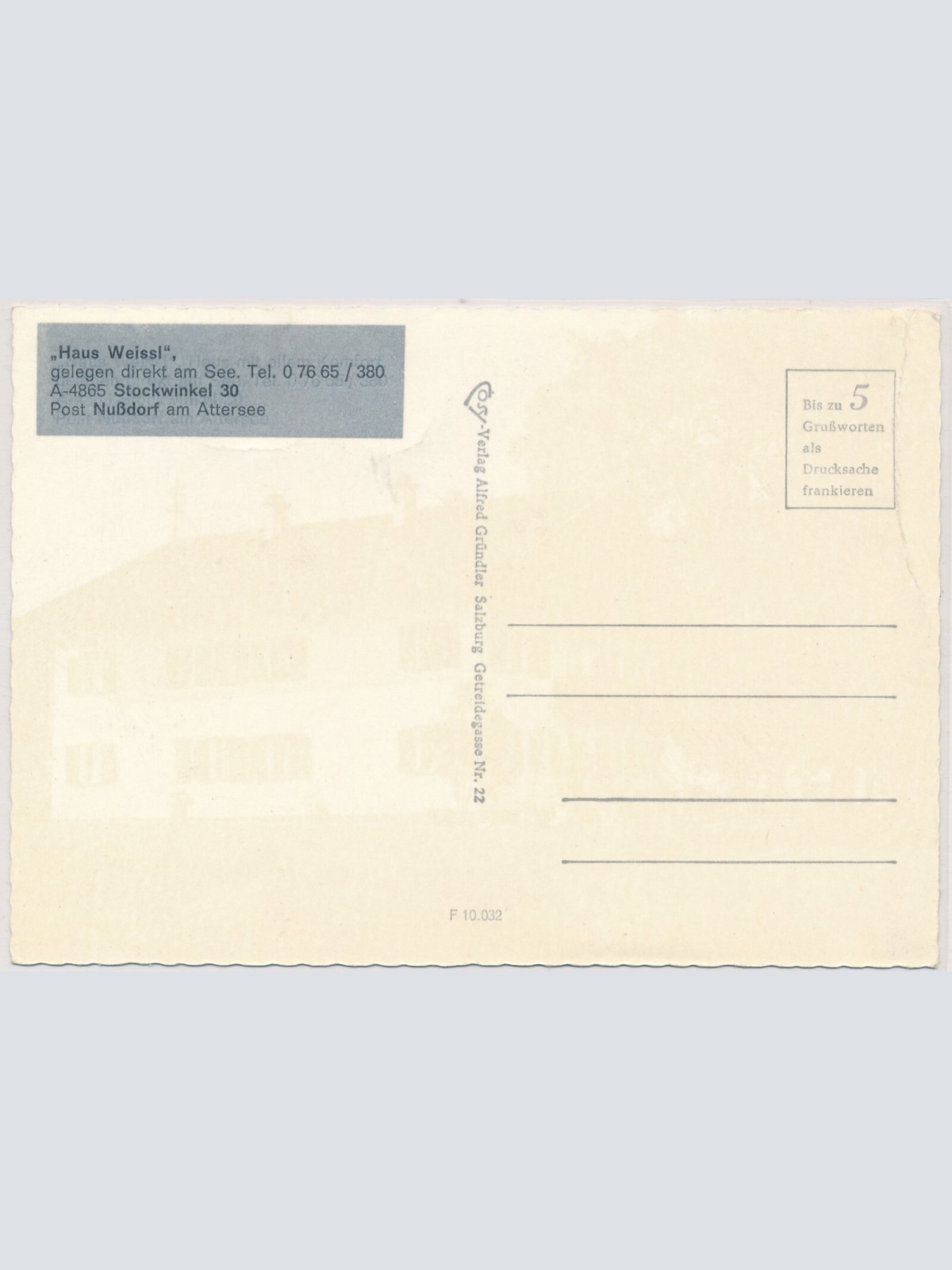 AK, Nussdorf am Attersee, Oberösterreich (S2733)