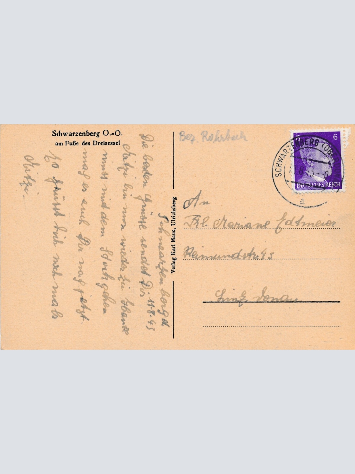 AK aus Schwarzenberg Oberösterreich (11159)