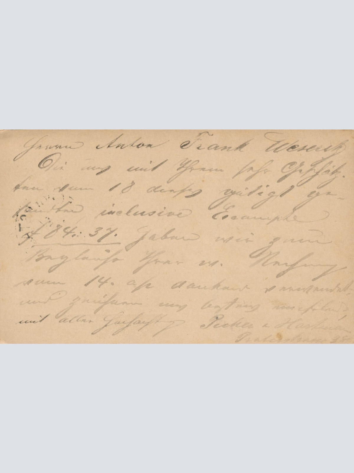 2 Kreuzer Ganzsachen - Karte 1877 aus Wien Leopoldstatd (11181)